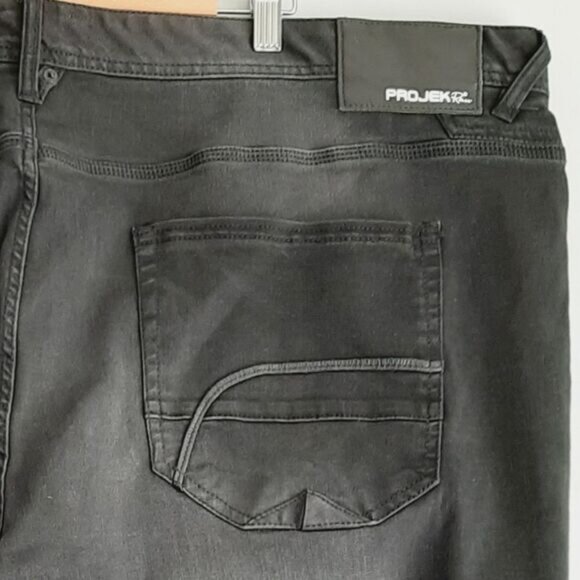 PROJEK RAW | Nikko Comfort Stretch Distressed Black Wash Jeans Men's Sz 48 - Picture 7 of 12